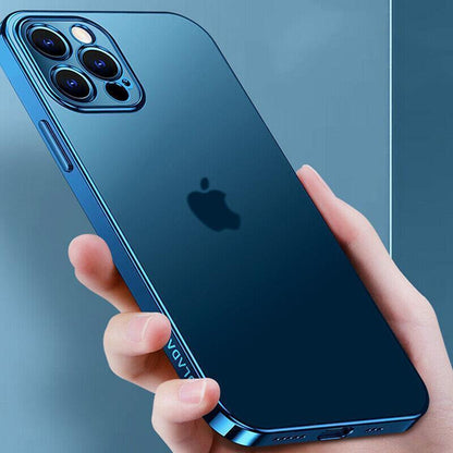 Purple For iPhone 13 12 11 Pro Max Case Thin Matte Ultra Slim Shockproof Clear Cover