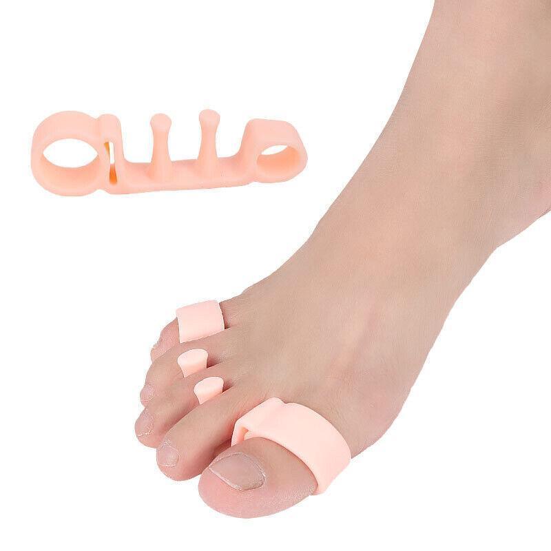 Skin Colour Bunion Corrector Toe Separators Silicone Gel Elastic Straighteners Spacers-2