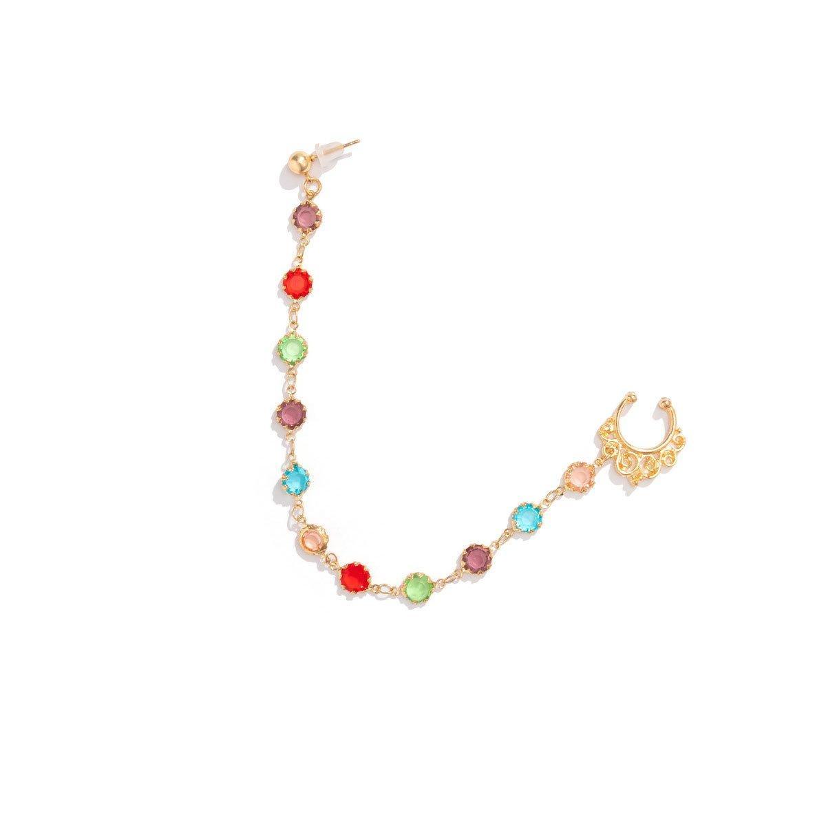 Punk Style Jewelry Chain Earrings Women Fashion Nose Clip Trendy Accessories-8