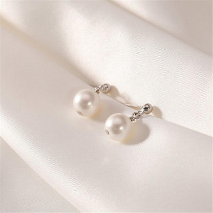 Simple Fashion Pearl Earrings Elegant High Grade Jewelry for Women Ladies-3