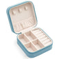 Travel Jewelry Organizer Box Portable Leather Storage Ornaments Ring Earrings