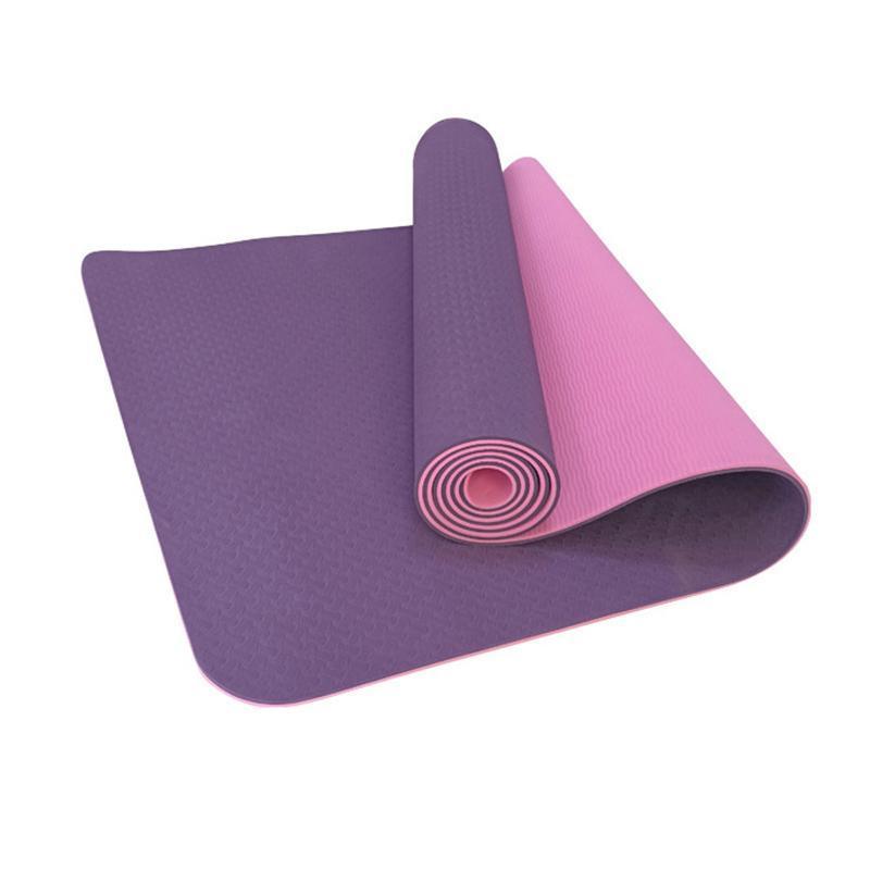 TPE Yoga Mat Eco Friendly Exercise Fitness Gym Pilates Non Slip Dual Layer-8