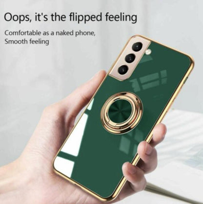 Black Shockproof Ring Holder Case Cover for Samsung S22 Ultra Plus Note 20