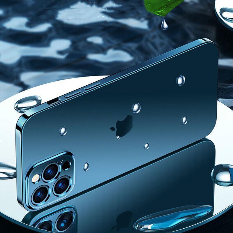 Purple For iPhone 13 12 11 Pro Max Case Thin Matte Ultra Slim Shockproof Clear Cover