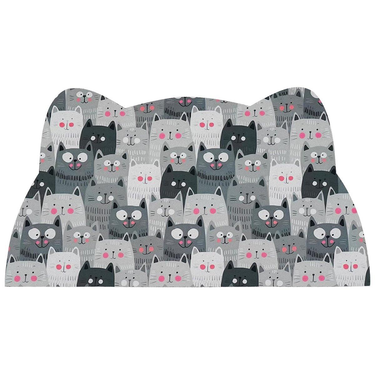 Cartoon Pet Diatomite Floor Mat Non Slip Cat and Dog Feeding Mat for Food Water