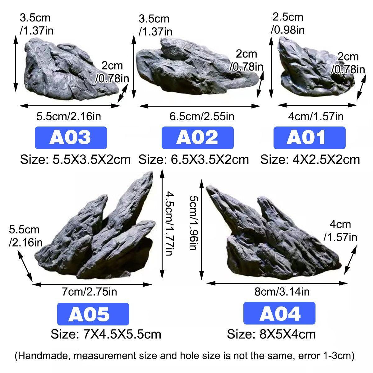 Aquarium Resin Dragon Stone Rock Decorative Ornaments Fish Tank Landscape-2