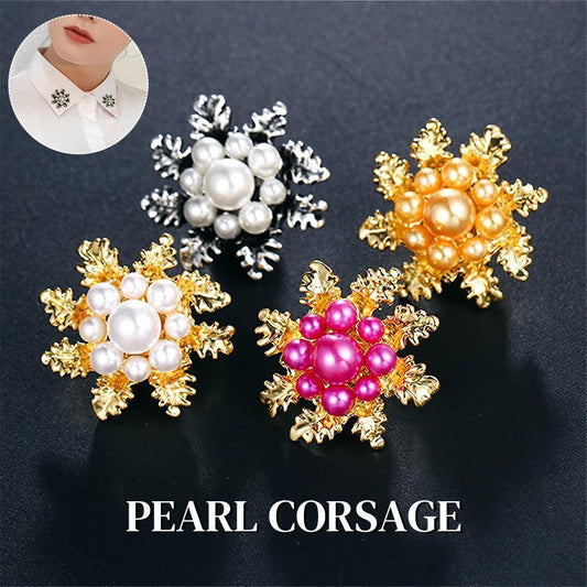 Imitation Pearl Brooch Elegant Jewelry Fashion Accessory Women Ladies Gift-0