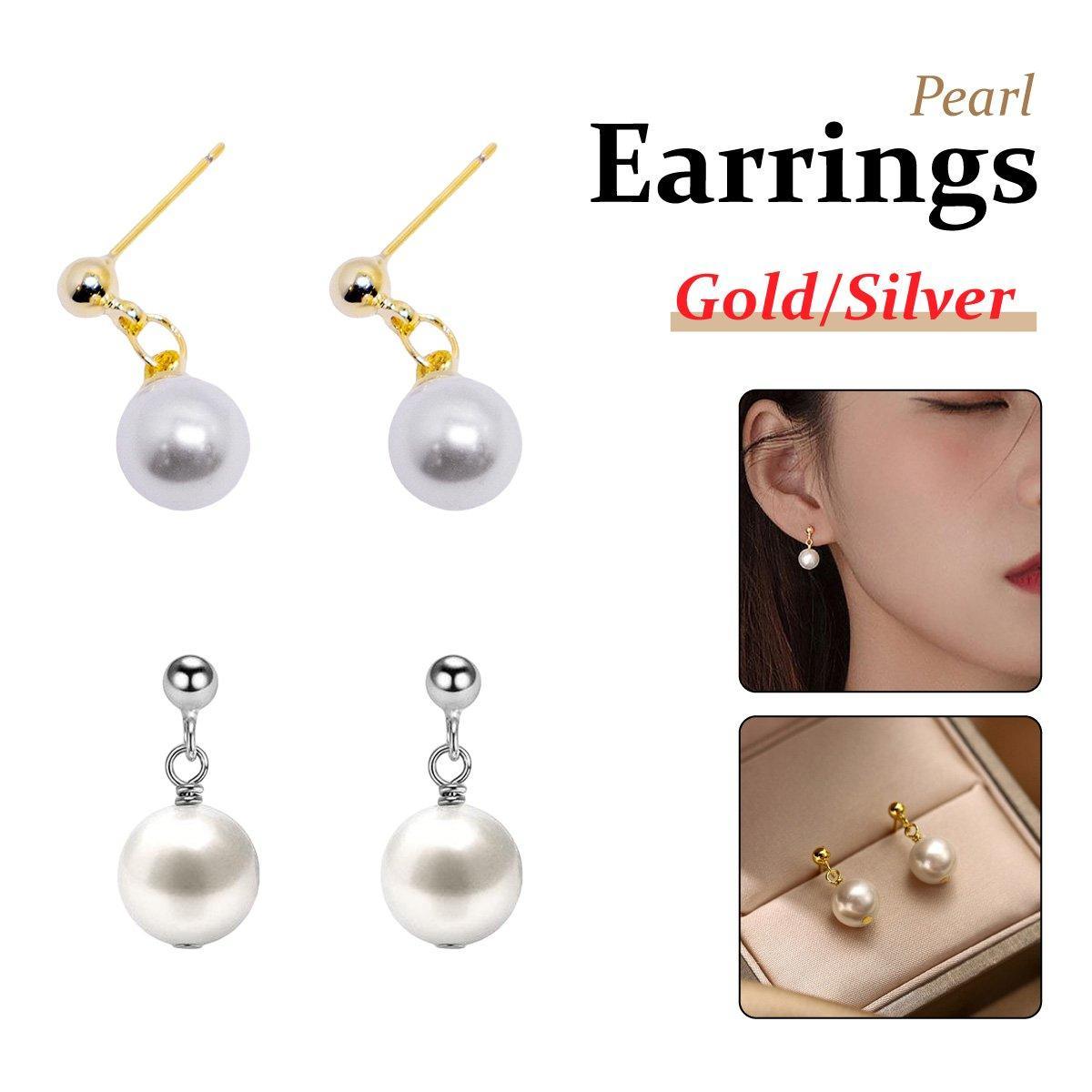 Simple Fashion Pearl Earrings Elegant High Grade Jewelry for Women Ladies-0