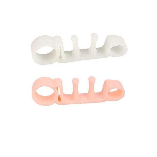 Skin Colour Bunion Corrector Toe Separators Silicone Gel Elastic Straighteners Spacers-1