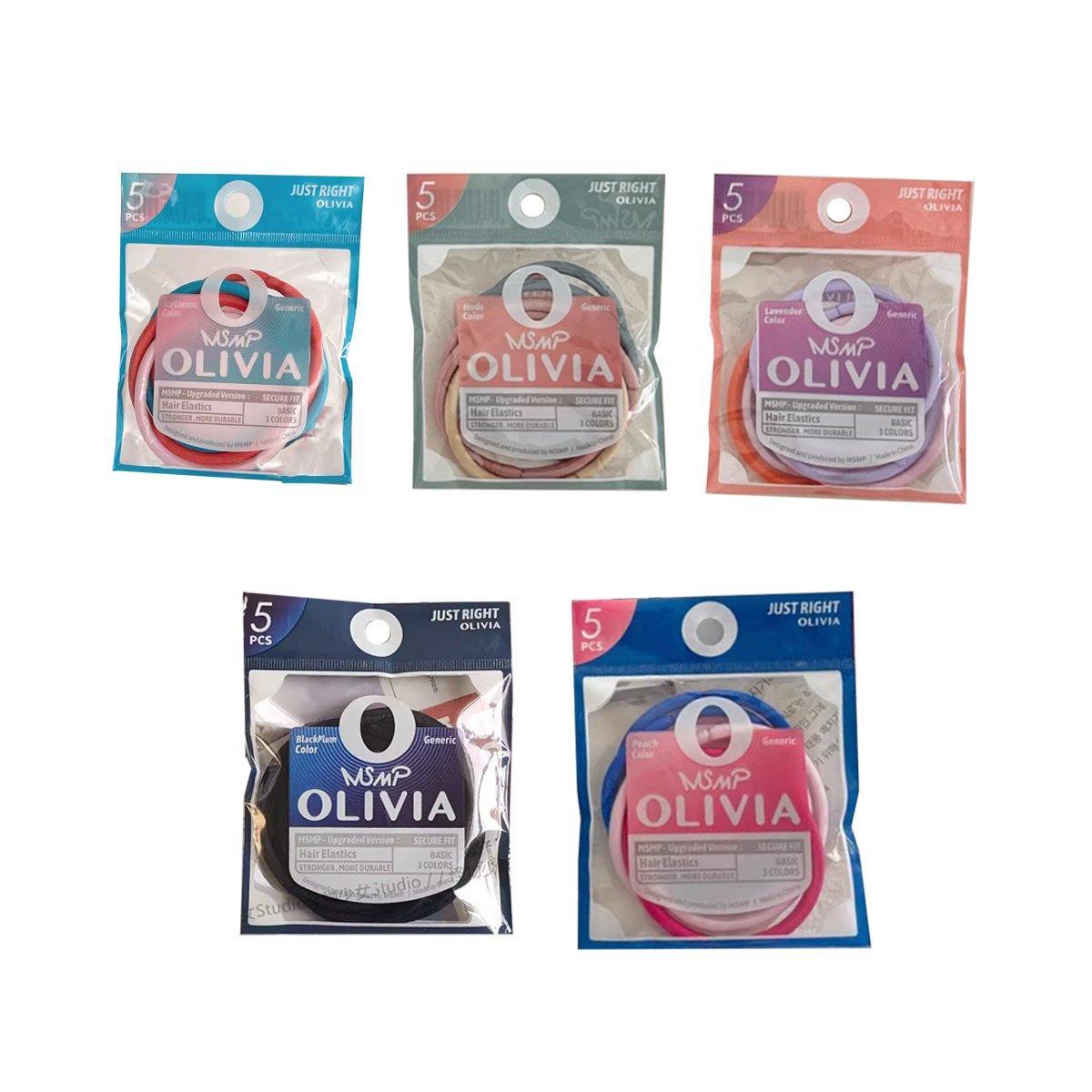 5PCS Hair Ties Elastic Band Snagless Ponytail Tie Bubbles Various Colours-1