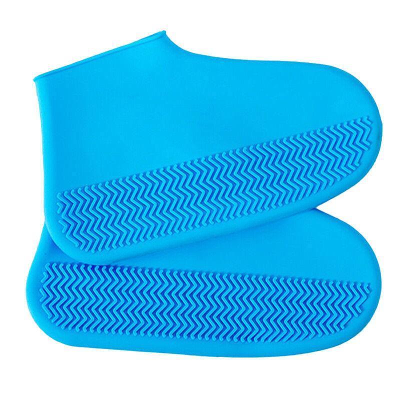 Shoe Cover Waterproof Silicone Non Slip Rain Water Rubber Foot Boot Overshoe M Size-5