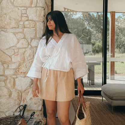 Linen Short - Mocha