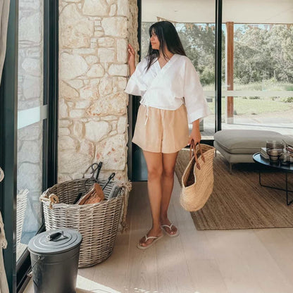 Linen Short - Mocha