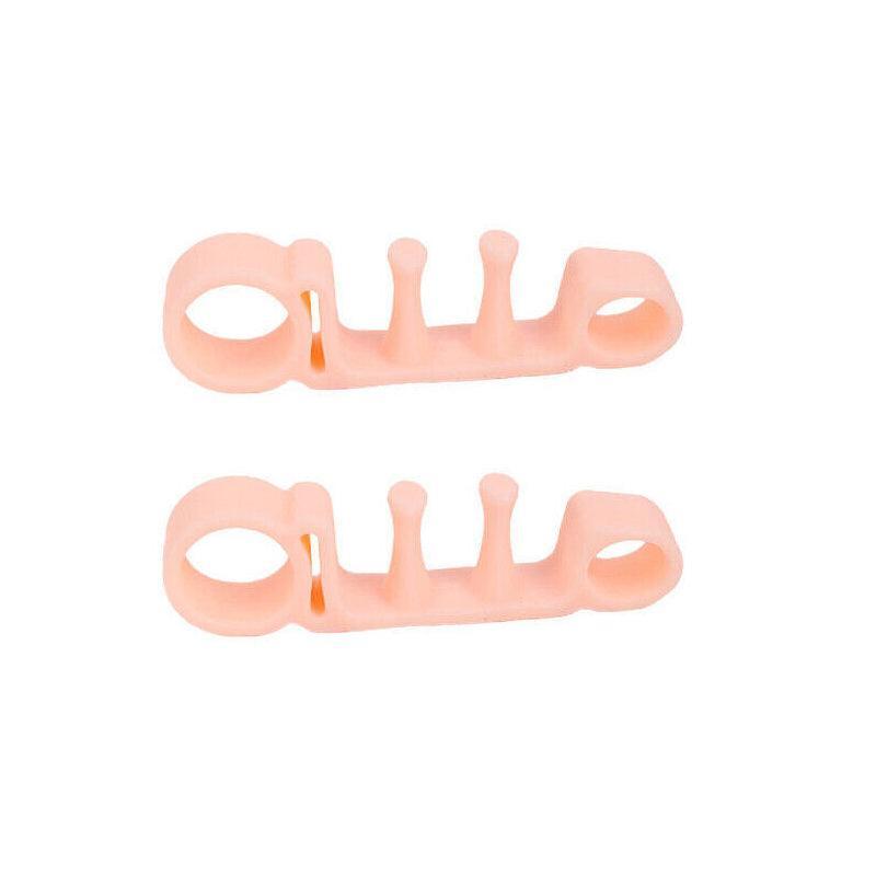 Skin Colour Bunion Corrector Toe Separators Silicone Gel Elastic Straighteners Spacers-5