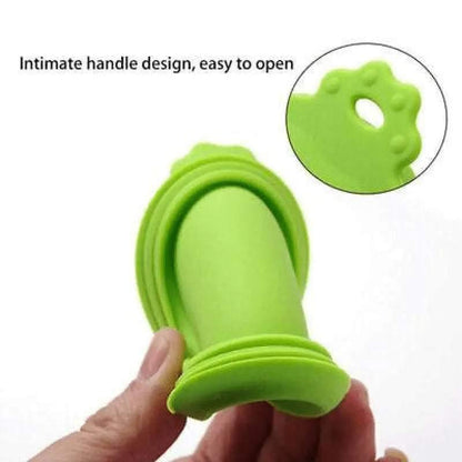 Orange 1/2/3pc Pet Food Can Cover Lid Pet Tin Silicone Reusable Storage Cap Top