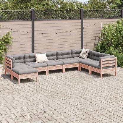 NNEVL 8 Piece Garden Sofa Set with Cushions Solid Wood Douglas Fir - UrbanNest Co