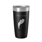 Swan Lake Map Tumbler Travel Mug Insulated Laser Engraved Coffee Cup Maine 20 oz - UrbanNest Co