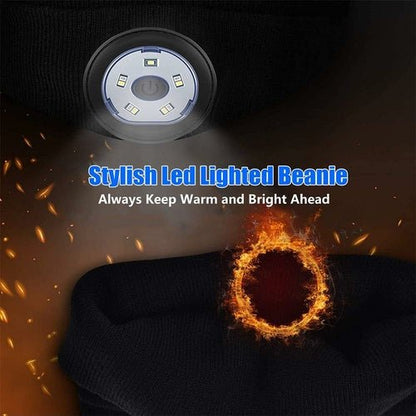 Wireless Bluetooth LED Hat with Music Speakers Light Winter Gift - UrbanNest Co