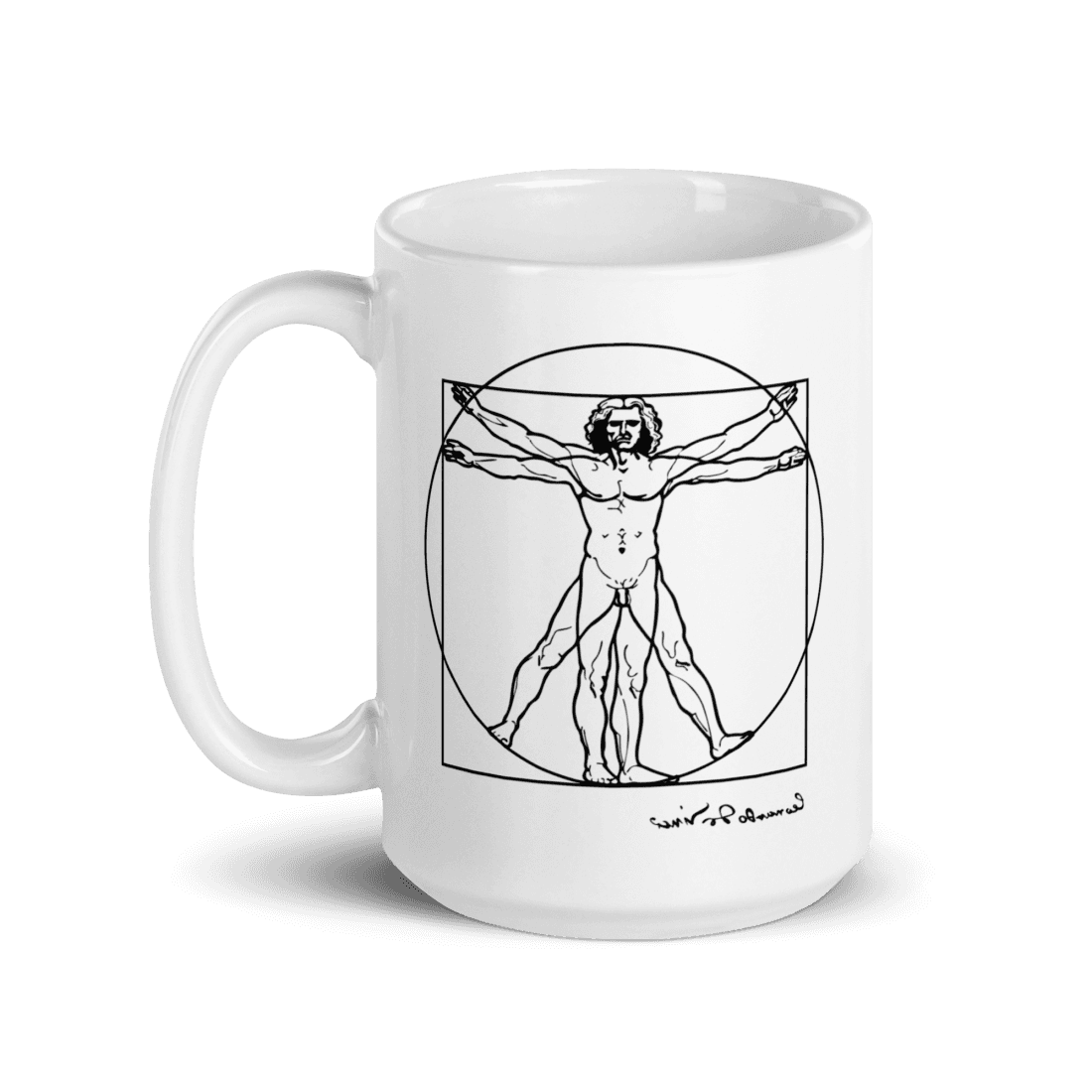 Leonardo Da Vinci, Vitruvian Man Sketch Mug - UrbanNest Co