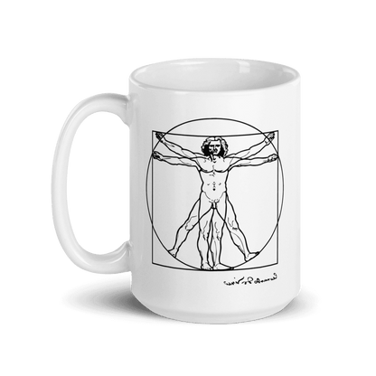 Leonardo Da Vinci, Vitruvian Man Sketch Mug - UrbanNest Co