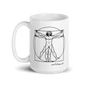 Leonardo Da Vinci, Vitruvian Man Sketch Mug - UrbanNest Co