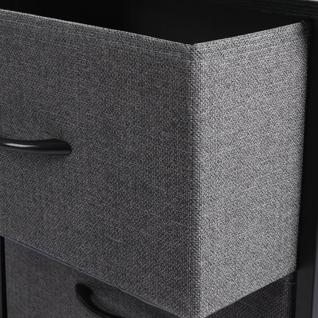 NNEIDS Levede Storage Cabinet Tower Chest Dark Grey - UrbanNest Co