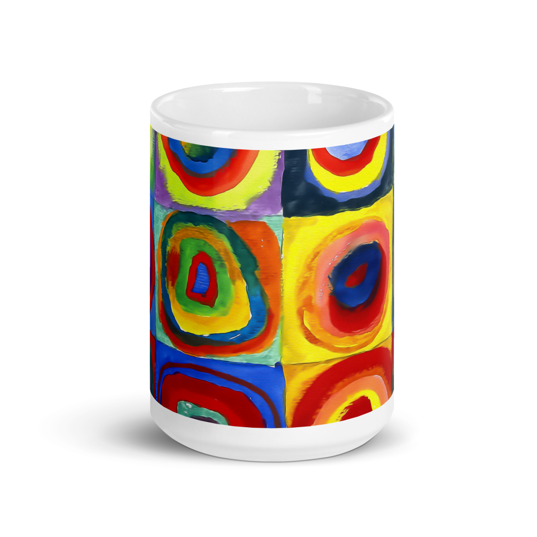 Wassily Kandinsky, Farbstudie - Color Study, Squares with Concentric Circles, 1913 Artwork Mug - UrbanNest Co
