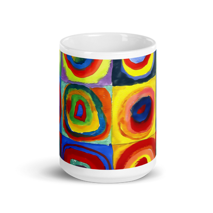 Wassily Kandinsky, Farbstudie - Color Study, Squares with Concentric Circles, 1913 Artwork Mug - UrbanNest Co