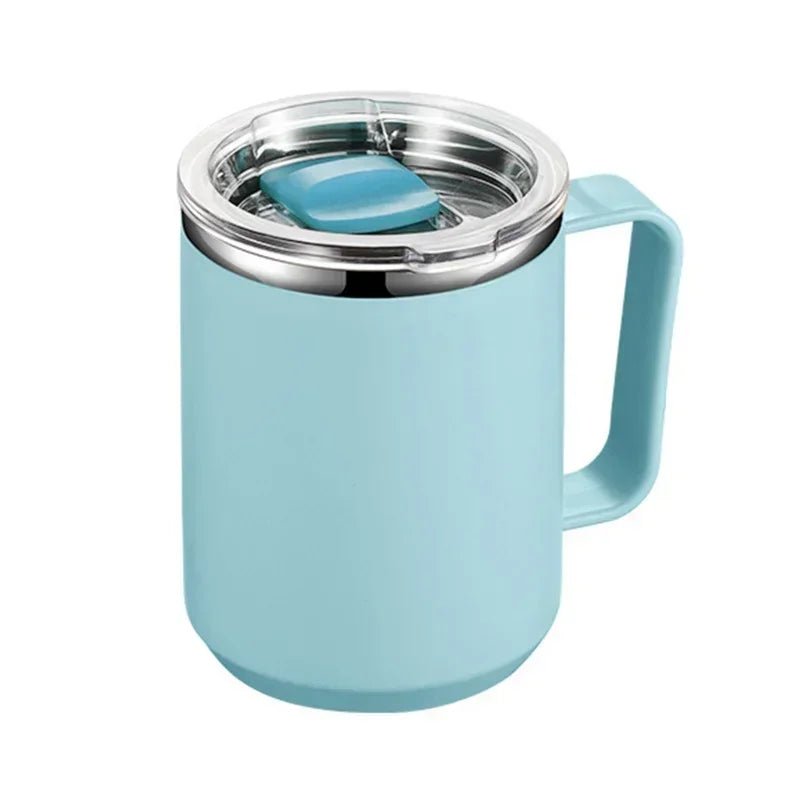Stainless Steel Insulated Coffee Mug – 450 ml (Double - Wall Vacuum, Handle & Lid) - UrbanNest Co