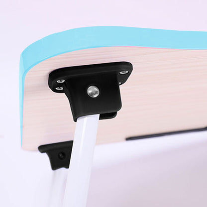 SOGA Blue Portable Bed Table Adjustable Foldable Bed Sofa Study Table Laptop Mini Desk with Notebook Stand Card Slot Holder Home Decor - UrbanNest Co