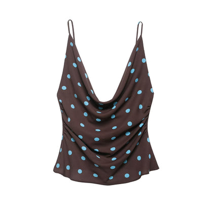Sexy Wind Hanging Wave Point Strap Top - UrbanNest Co