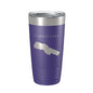 Crystal Lake Map Tumbler Travel Mug Insulated Laser Engraved Coffee Cup Michigan 20 oz - UrbanNest Co