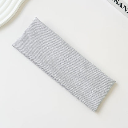 Cotton Elastic Headband Wide Sweat - Absorbent Band, Solid Color, Multi - Functional Headwear - UrbanNest Co