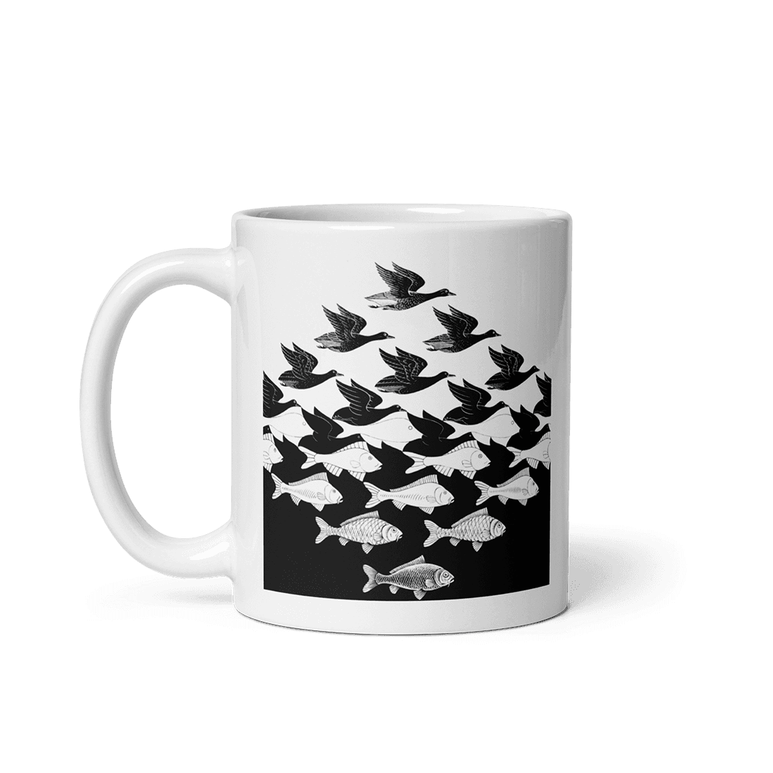 MC Escher Sky and Water I Art Mug - UrbanNest Co