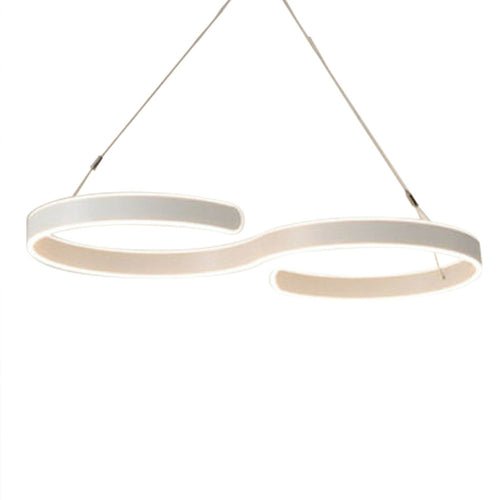 Contemporary Acrylic LED Swirl Shaped Light Fixture - UrbanNest Co