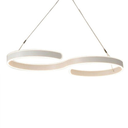 Contemporary Acrylic LED Swirl Shaped Light Fixture - UrbanNest Co