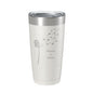 Dandelion Make A Wish Tumbler Travel Mug Gift Mom Daughter Her Women Girls Insulated Laser Engraved Coffee Cup 20 oz - UrbanNest Co