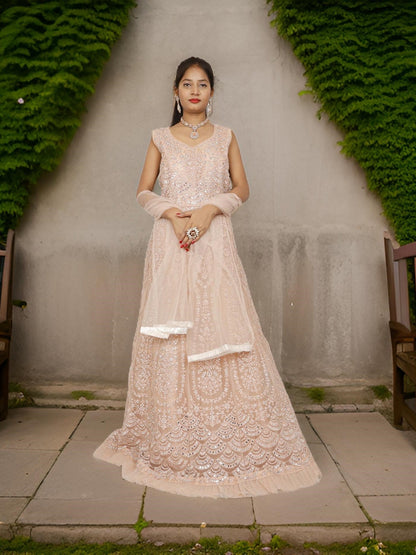 Gown with Thread Work & Stones by Shreekama - UrbanNest Co