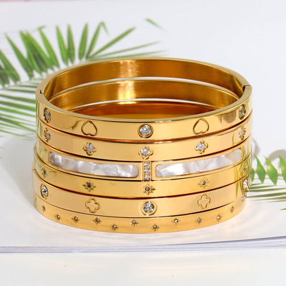 The 18K heart - shaped hexagram bracelet is suitable for women to wear daily - UrbanNest Co