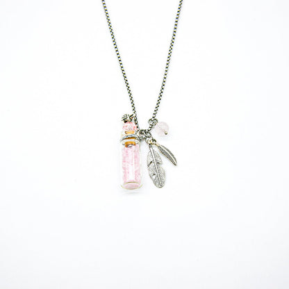 Rose Quartz Diffusing Necklace | Energy & Healing | Diffusing on the go - UrbanNest Co