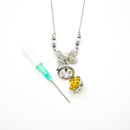 Butterfly Aroma Necklace | Energy & Healing | Diffusing on the go | Birthday Gift - UrbanNest Co
