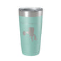 Yellowstone Lake Map Tumbler Travel Mug Insulated Laser Engraved Coffee Cup Wyoming 20 oz - UrbanNest Co