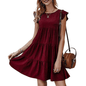 Womens Flowy Dress with Cap Sleeves - UrbanNest Co