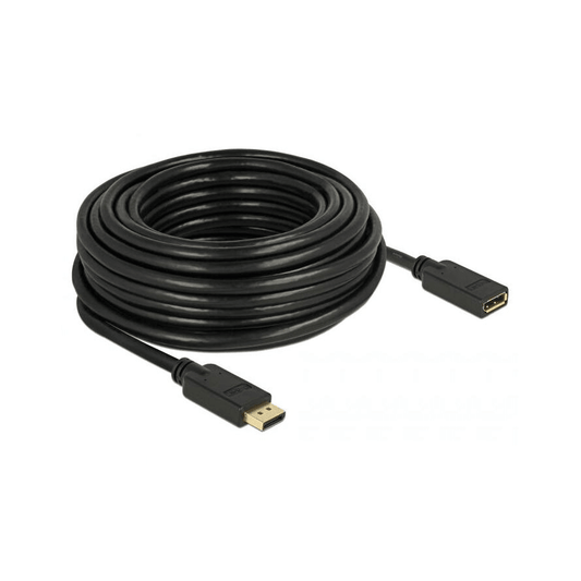 Delock DisplayPort 1.2 M/F video jelkábel hosszabbító 15m fekete - UrbanNest Co
