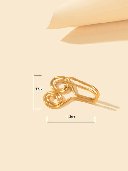 Heart Stainless Steel Clip On Nose Ring Lip Ear Body Non Piercing Jewellery Gift - UrbanNest Co