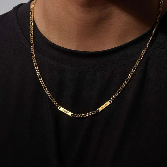 Dad Necklace With Kids Names, Engraved Dad Necklace - UrbanNest Co