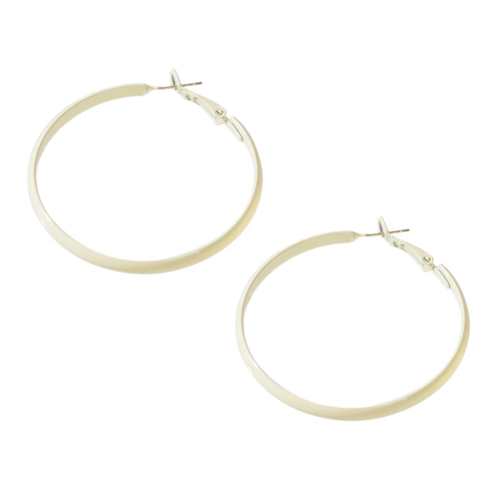 Party Decoration Women Beige Big Circle Hoop Dangle Boho Chic Holiday Earrings - UrbanNest Co
