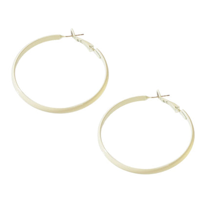 Party Decoration Women Beige Big Circle Hoop Dangle Boho Chic Holiday Earrings - UrbanNest Co