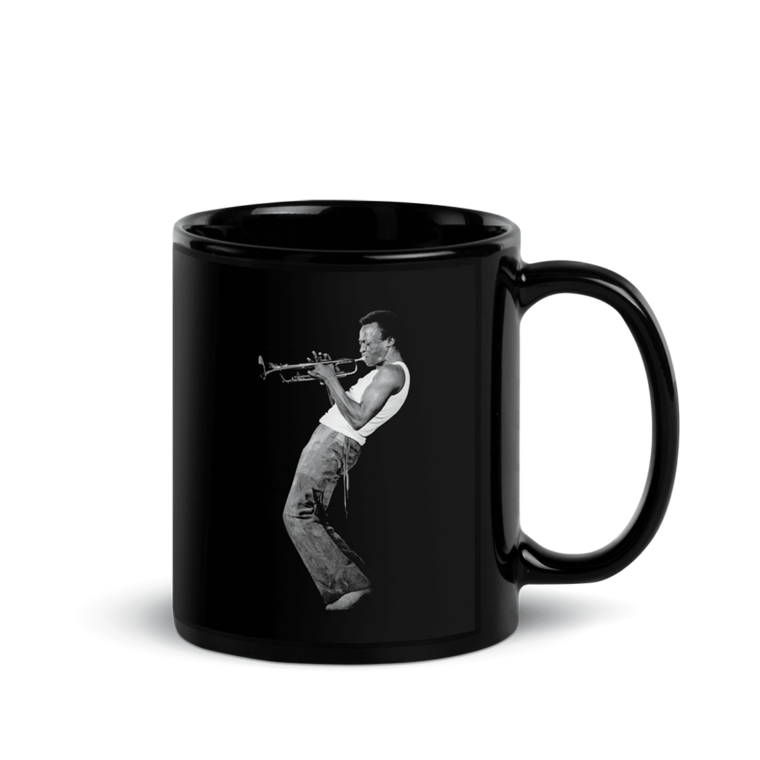 Miles Davis Playing his Trumpet Artwork Mug - UrbanNest Co