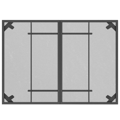 NNEVL Garden Table Anthracite 110x80x72 cm Steel Mesh - UrbanNest Co